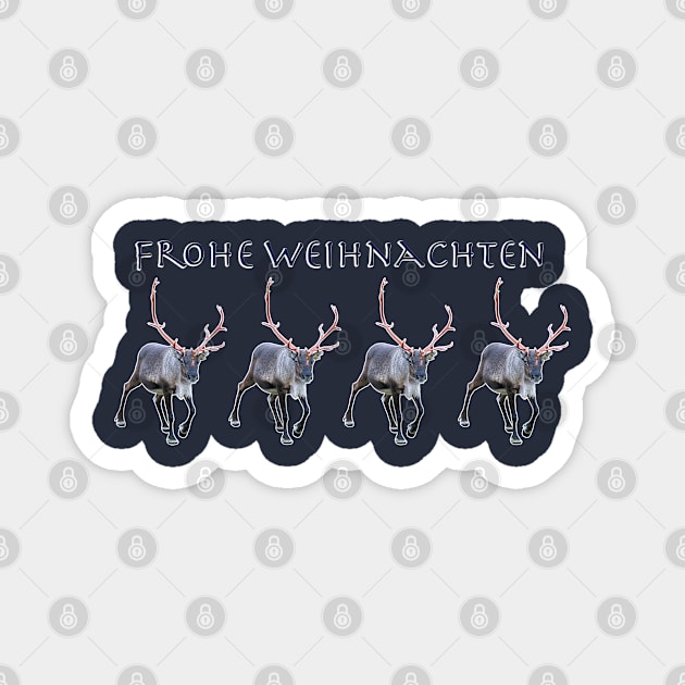 Frohe Weihnachten Magnet by FotoJarmo