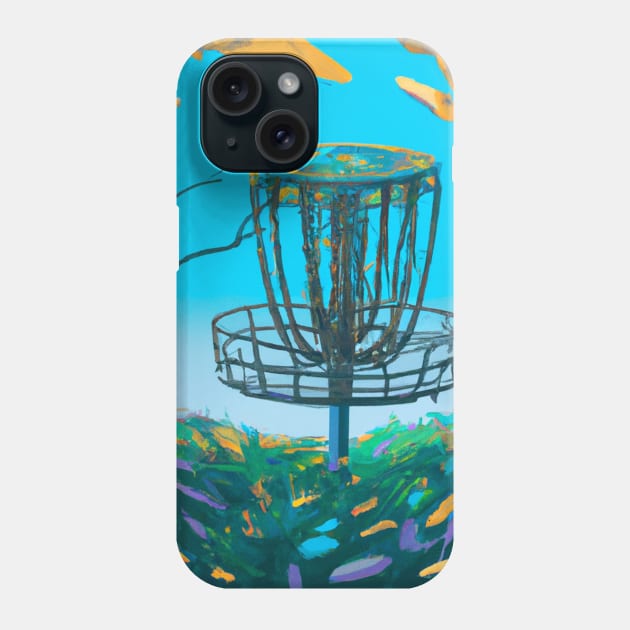 Disc Golf in the Autumn Leaves Phone Case by Star Scrunch