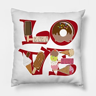 LOVE Ice Cream Pillow