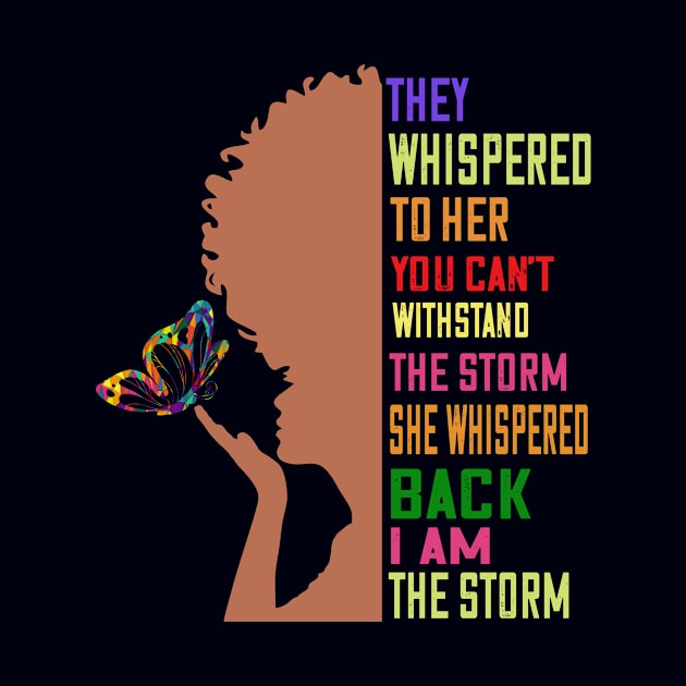 i'm the storm African woman motivational gift by DODG99
