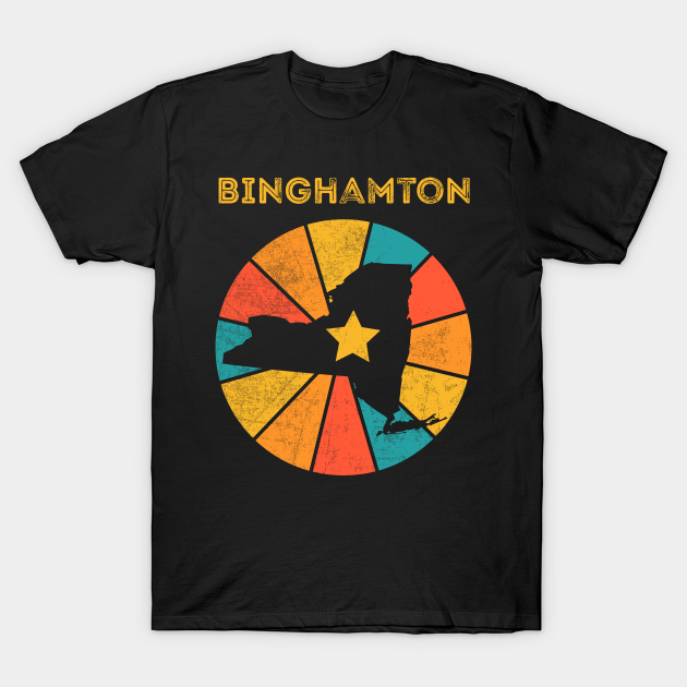Discover Binghamton New York Vintage Distressed Souvenir - Binghamton New York - T-Shirt