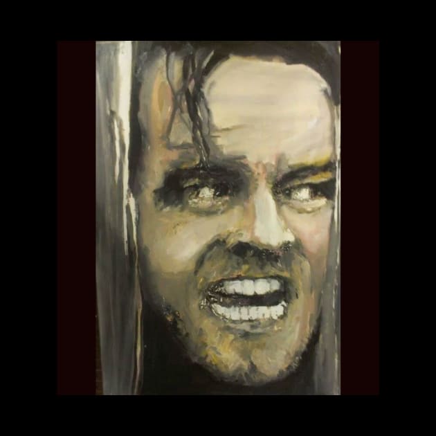 here's Johnny by Mike Nesloney Art