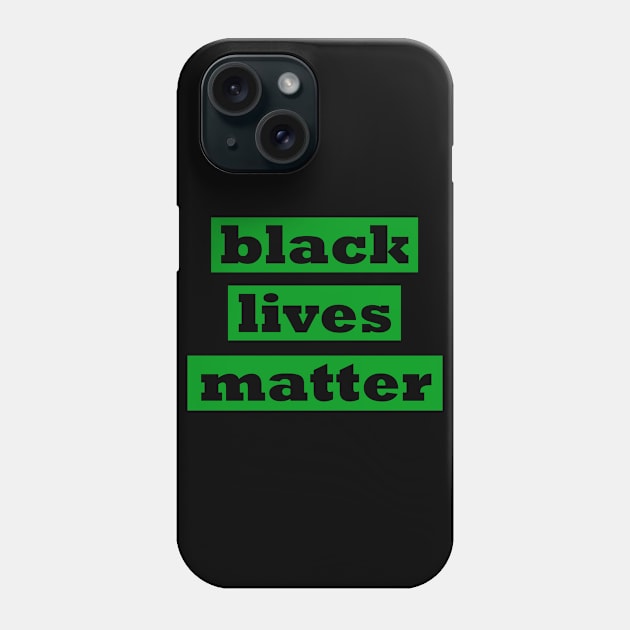 Black Power (Green) Phone Case by HardyShop