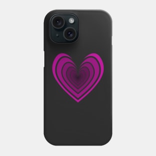 Rosy Heart (Dark Pink) Phone Case