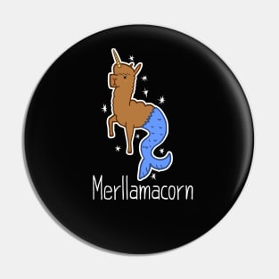 Merllamacorn - Mermaid, Llama and Unicorn. Pin