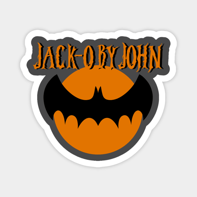 Bat With Orange Moon Magnet by Jack-O 