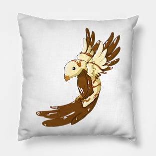 Chocolate Cream Bird Pillow