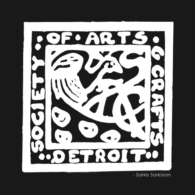 Detroit Society of Arts and Crafts Logo - White by casiel1969