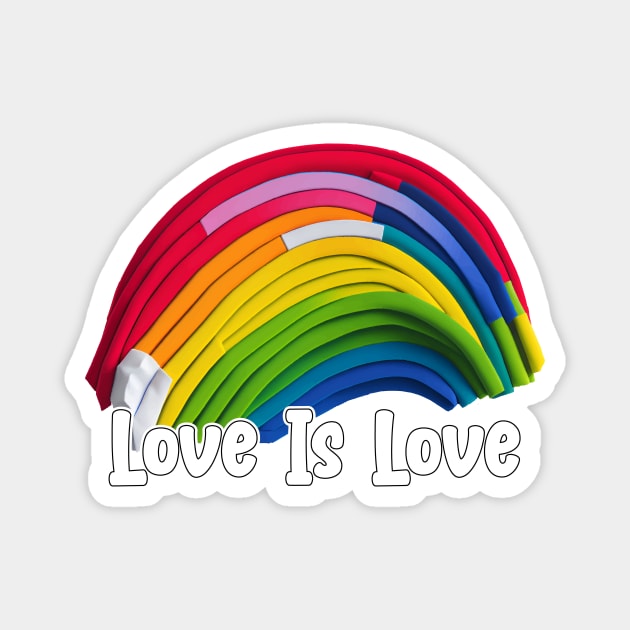 Prideful Skies LGBTQ gay pride Rainbow Colored Design Magnet by star trek fanart and more