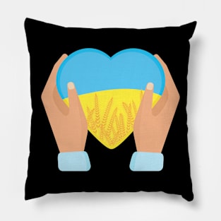 Tryzub Heart Pillow
