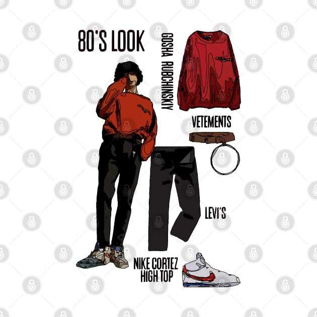 80’s Look by Playful Creatives