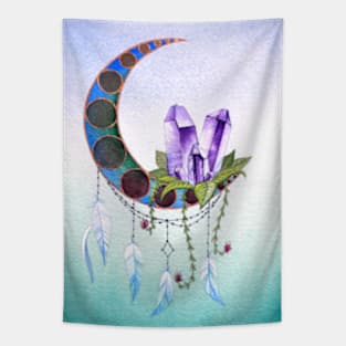 Amethyst Moon Tapestry