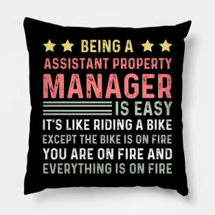 Funny assistent property manager Appreciation Day Pillow