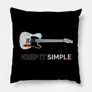 Keep It Simple T-Style Electric Guitar Texture Pillow