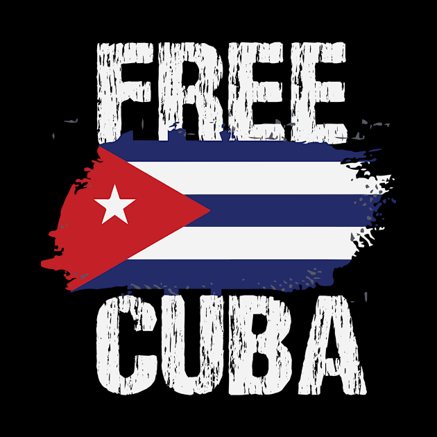 Patria Free Cuba Libre Cuban Flag by mo designs 95