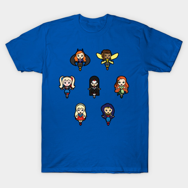 Dc Superhero Girls Tooniefied Dc Comics T Shirt Teepublic Fr