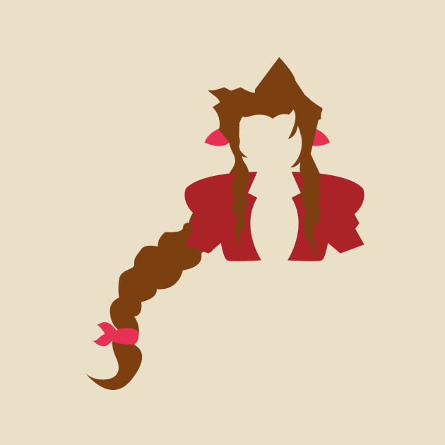 Minimalist Aeris, Final Fantasy 7 by PWCreate