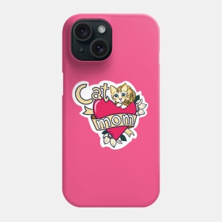 Cat Mom Tattoo Phone Case