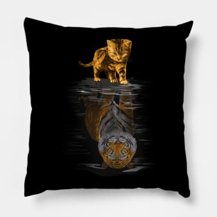 Cute Little Baby Hobbes tiger cat Pillow