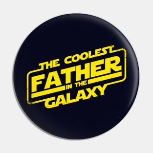 Coolest Dad Sci-fi Slogan Typography Best Dad Gift For Dads Fathers Pin