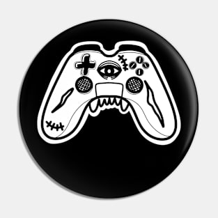 Halloween gamer monster Mr. Controller for geek Pin