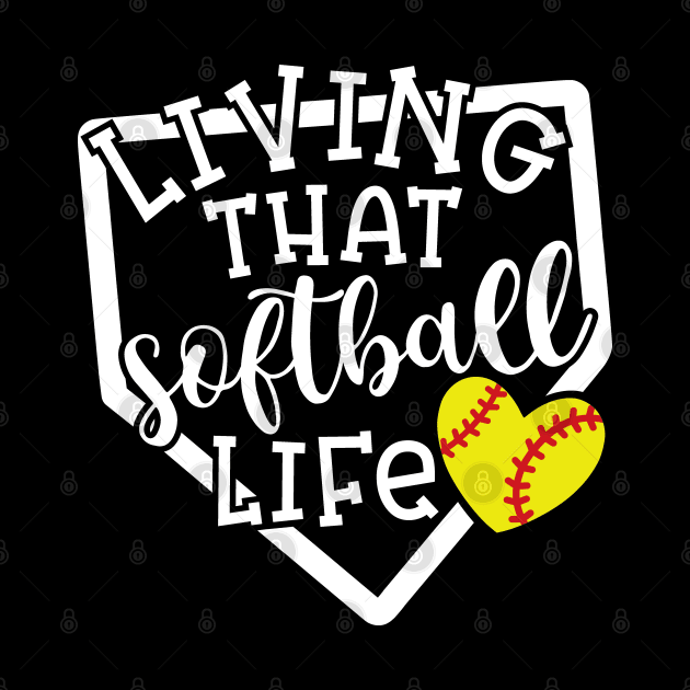 Living That Softball Life Mom Coach by GlimmerDesigns