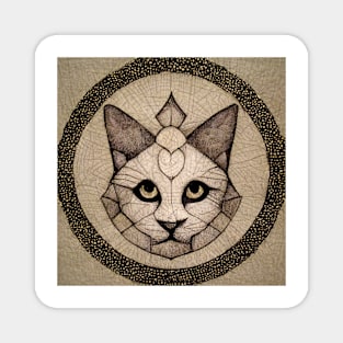 Mandala Cat #1 Magnet