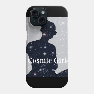 Cosmic girl silhouette Phone Case