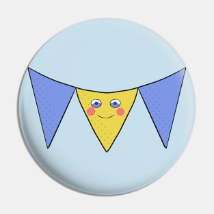 Fluffy pennants Pin