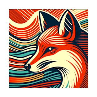 Abstract fox T-Shirt