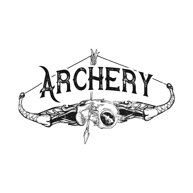 Tattoo Art Bow Archery by Foxxy Merch