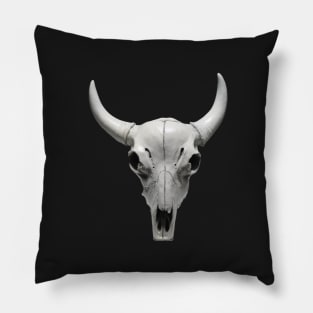 Cow Steer Skull , Photograph Pillow