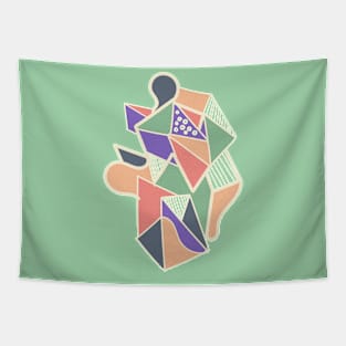 Abstract pastel Modern geometric cute Tapestry