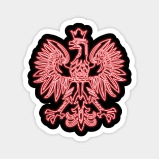 Polish Eagle - Neon Red Magnet