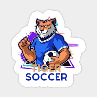 Tiger Soccer Magnet