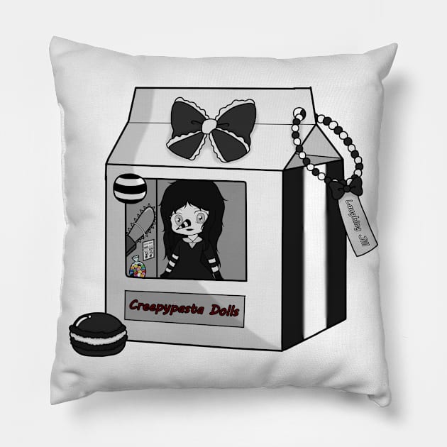 creepypasta dolls Pillow by LillyTheChibi