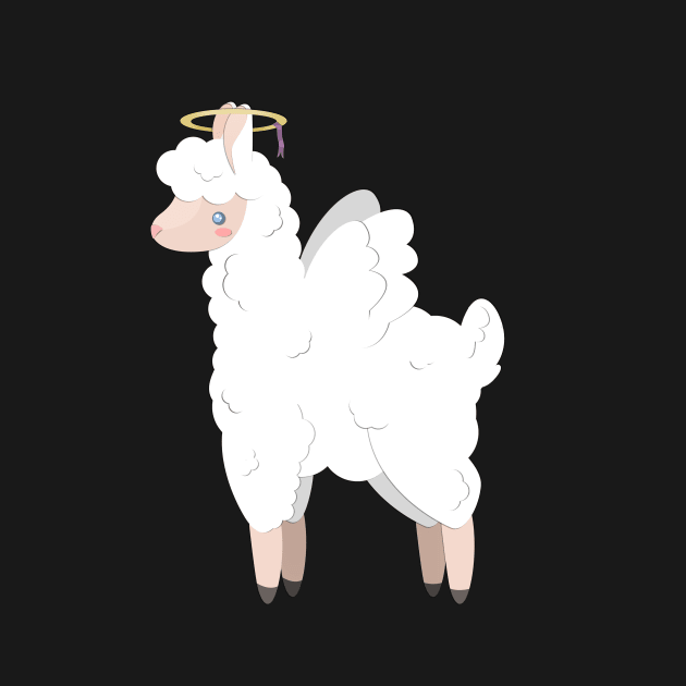 Angel Llama by TakeTheLlama