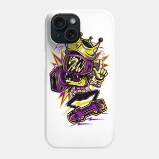 King TV Skater Purple Gold Phone Case