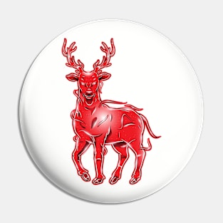 Redstag without lettering Pin