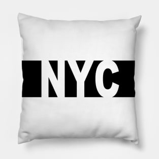 NYC knockout Black Pillow