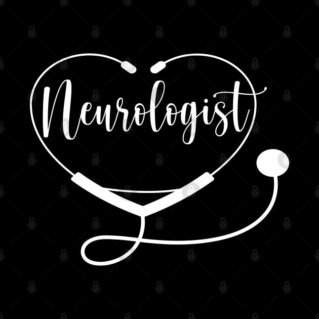 Neurologist Doctor Nurse with Love Heart by Islanr