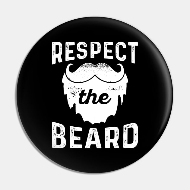 Respect The Beard Pin by LuckyFoxDesigns