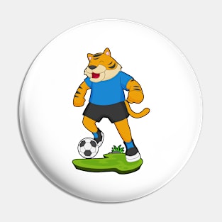 Tiger Soccer player Soccer Pin