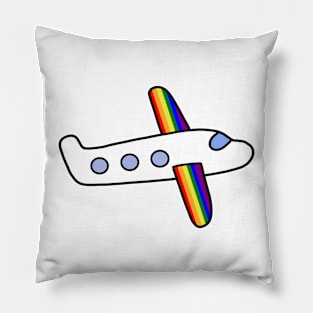 Gay Rainbow LGBTQ Airplane Travel Pillow