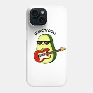 Guac N Roll Cute Avocado Rock n Roll Pun Phone Case