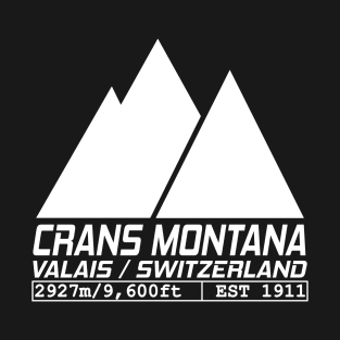 Retro Ski Val Thorens France Skiing and Mountain Biking Paradise T-Shirt