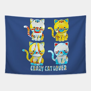 Crazy Cat Lover Tapestry