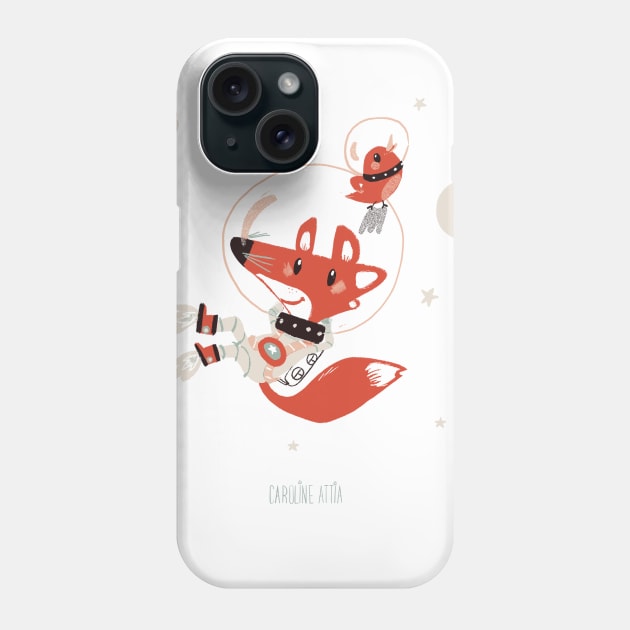 Space fox Phone Case by BabyKarot