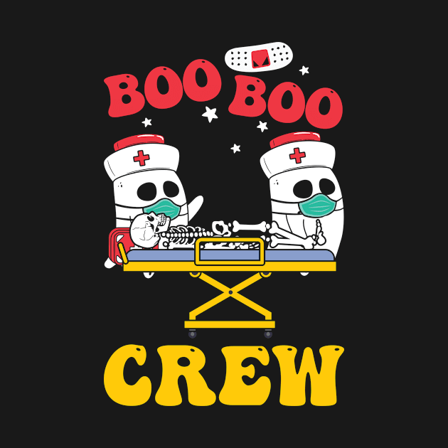 Boo Boo Crew Nurse Shirts Halloween Nurse Shirts for Women by mo designs 95