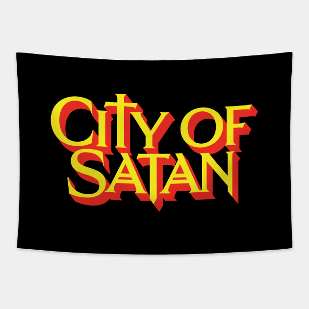 City of Satan Tapestry by Hollowood Design